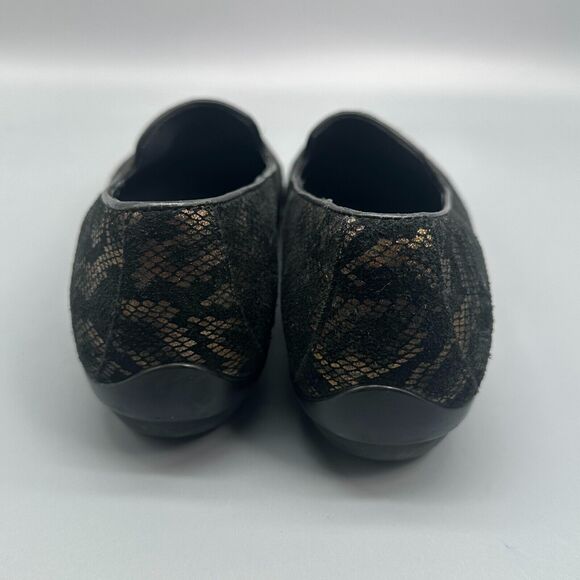 Dansko Olivia Women's 6.5 Bronze Snake Leather Comfort Clogs Slip-On Round Toe - Picture 5 of 10